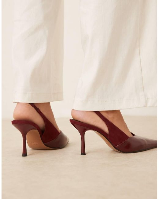 ASOS Natural Sabrina Slingback Stiletto Heels