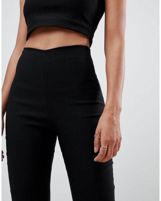 black tailored pants