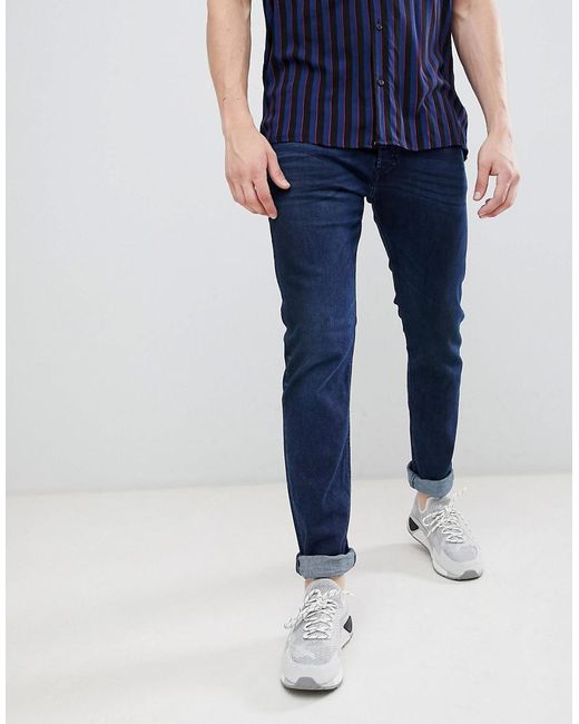 DIESEL Blue Tepphar Slim Carrot Fit Jeans In 084zc for men