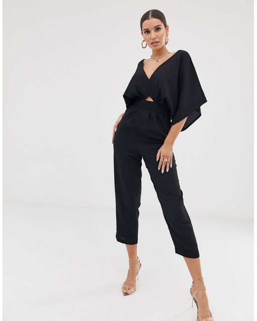 black peg leg jumpsuit