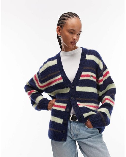 Lacoste Blue – e oversize-strickjacke
