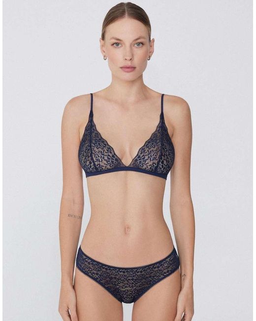 Tezenis Blue Lisbon Unpadded Triangle Bra