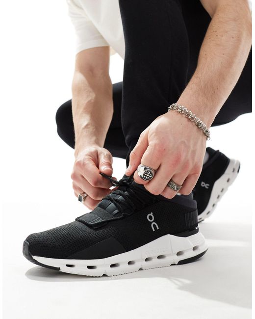 On Shoes Black On Cloudnova Trainers for men
