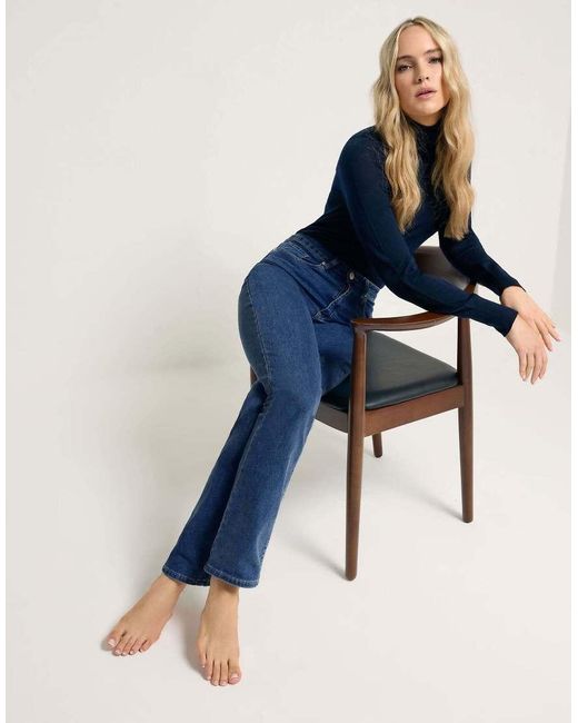 Long Tall Sally Blue Stretch Straight Leg Jeans