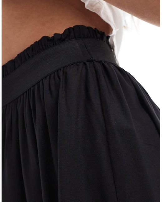 ONLY Blue Flowy Midi Skirt