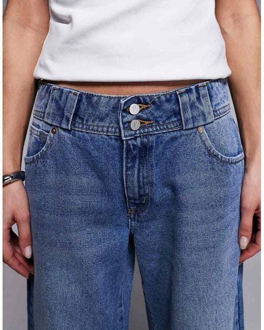 Abrand Jeans Blue 99 Low Rise baggy Jeans