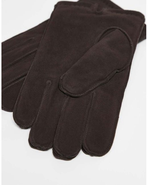 Guanti Premium di ASOS in Black da Uomo