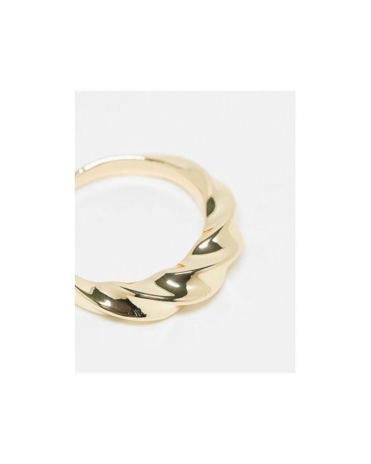& Other Stories White Chunky Twist Ring