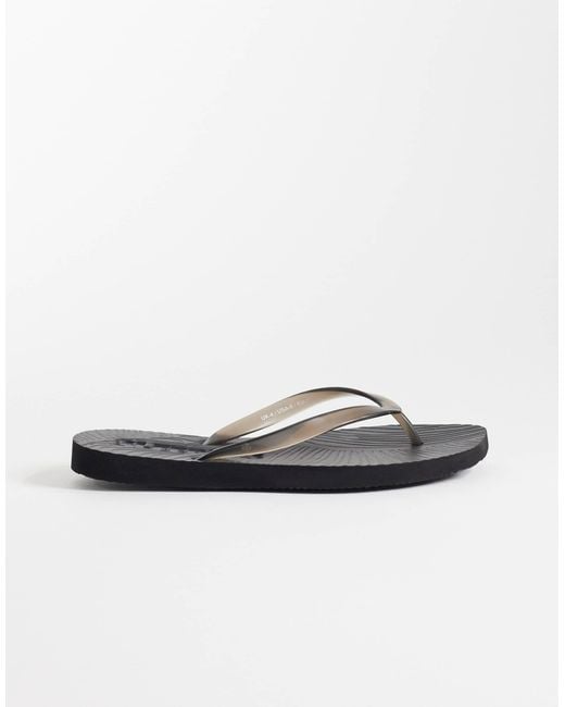 Sleeper Black Tapered Flip Flops