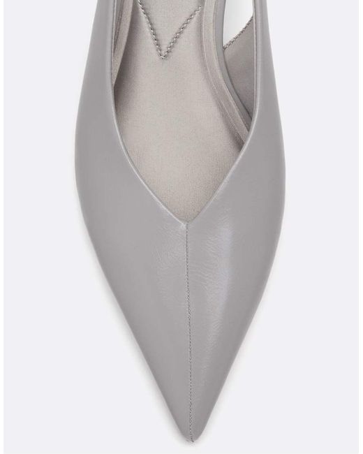 Stradivarius White V-neck Heeled Shoes