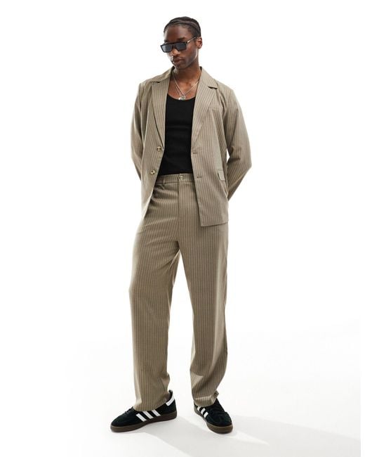 Reclaimed (vintage) Natural Suit Trouser for men