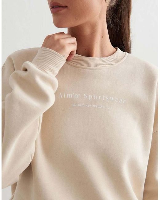 Aim'n Natural Café Au Lait Serif Sweatshirt