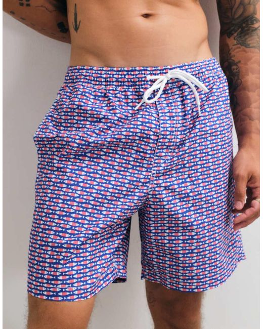 Gap Purple 6Inch Swim Shorts for men