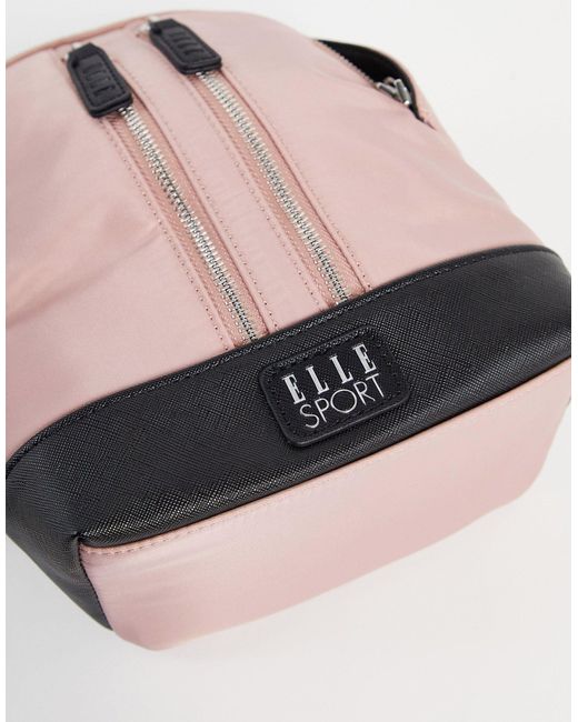 ELLE Sport Pink Mini Zip Backpack