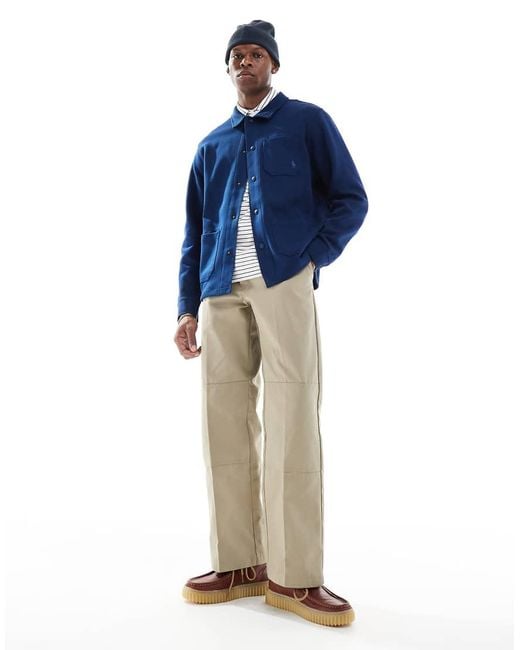 Polo Ralph Lauren Blue Icon Logo All Weather Chore Jacket for men