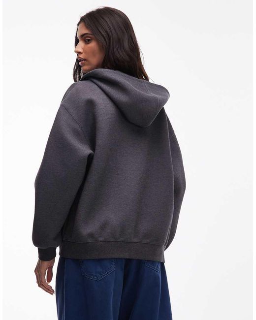 Carhartt Blue Alda Structured Oversized Zip-through Hoodie