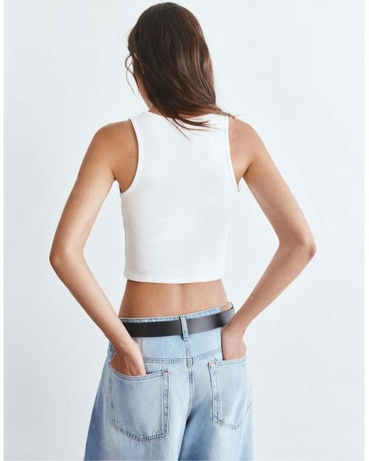 Pull&Bear Blue Tank Top