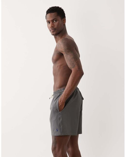 Polo Ralph Lauren Black Traveler Swim Trunk for men