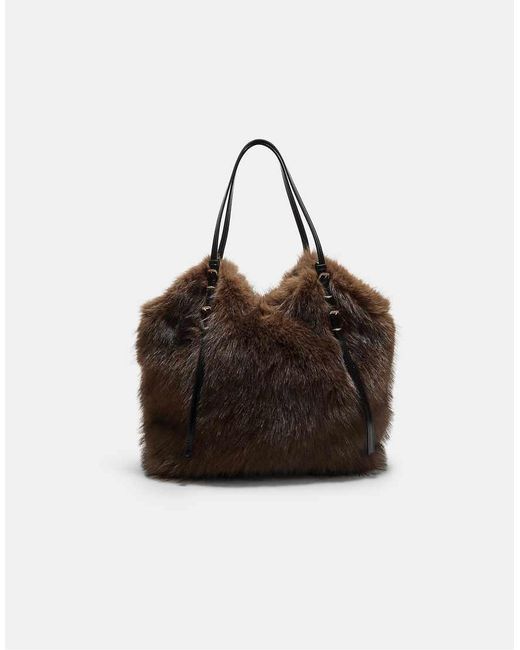 Maxi Borsa di Stradivarius in Brown