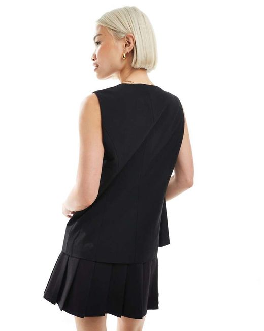 ONLY Black High Neck Waistcoat
