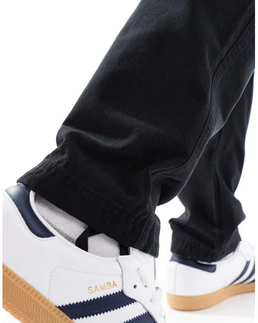 Jack & Jones Black Loose Fit Cargo Trouser for men