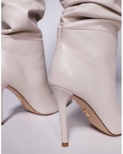 Steve Madden Gray Schmooze Pointed Stiletto Heel Knee Boots