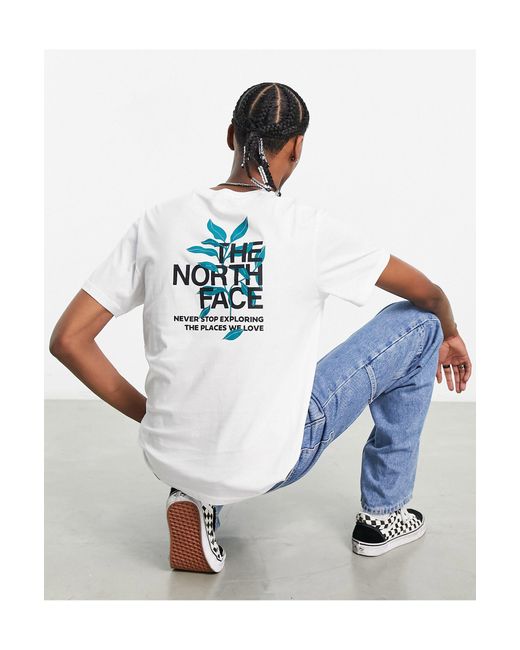 The North Face Leaves Graphic Back Print T-shirt in Blue for Men | Lyst UK