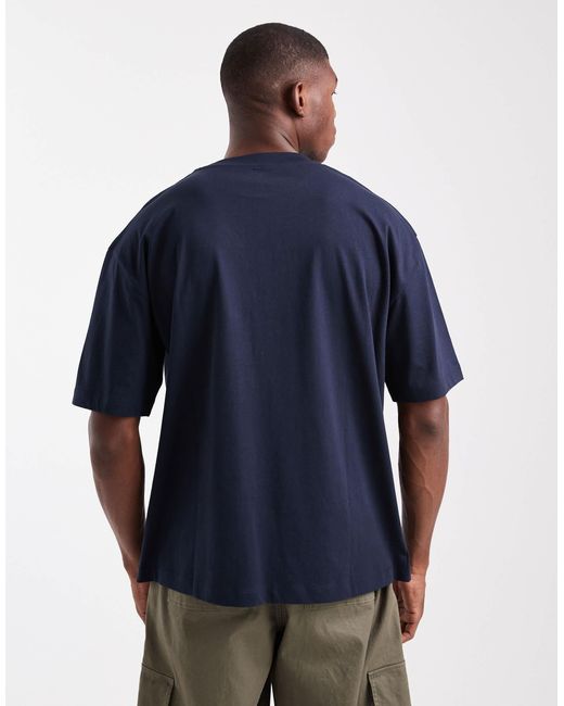 ASOS – basic-t-shirt in Blue für Herren