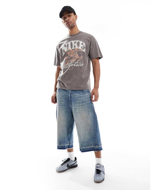 T-shirt motif graphique - gris Nike pour homme en coloris Gray