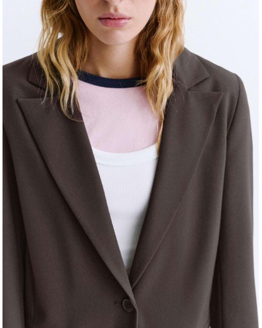 Pull&Bear Brown – basic – blazer