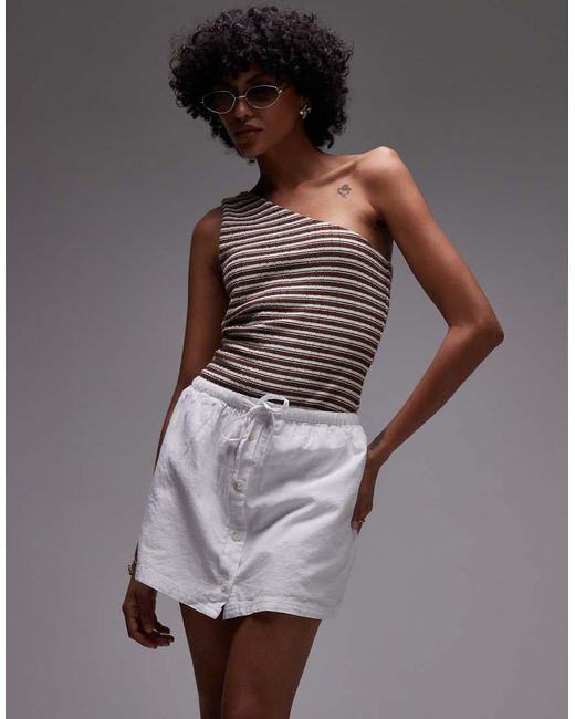 Rhythm White Beach Side Skort