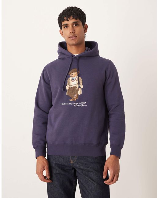 Polo Ralph Lauren – heritage – fleece-kapuzenpullover in Blue für Herren