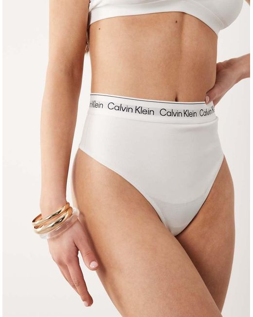 Calvin Klein Natural Shapewear Icon Cotton Modal Lingerie Thong