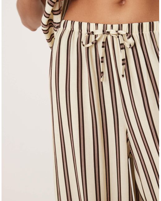 ASOS Natural – schlupfhose aus leinenmix