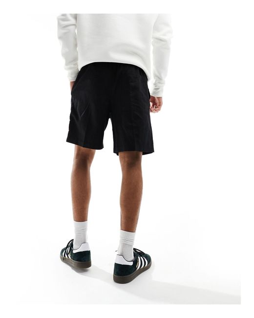 Calvin Klein Black Linen Shorts for men