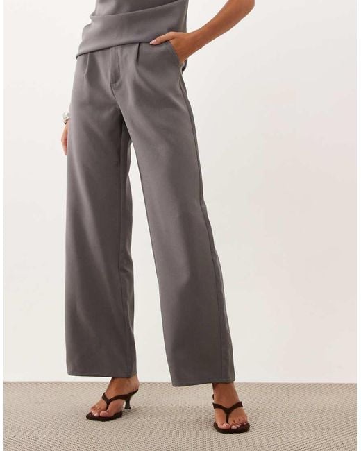 Kaiia White Exclusive Straight Leg Tailored Trousers Co-Ord