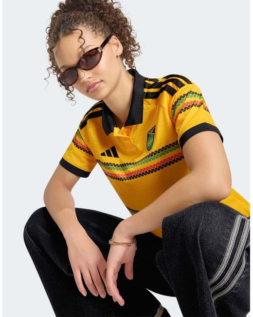 Adidas Originals Metallic Jamaica 26 X Bob Marley Home Jersey