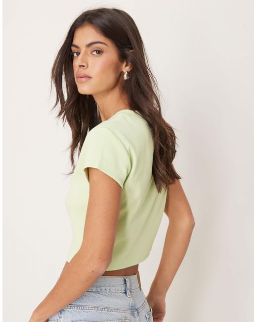 Calvin Klein Green – knapp geschnittenes t-shirt
