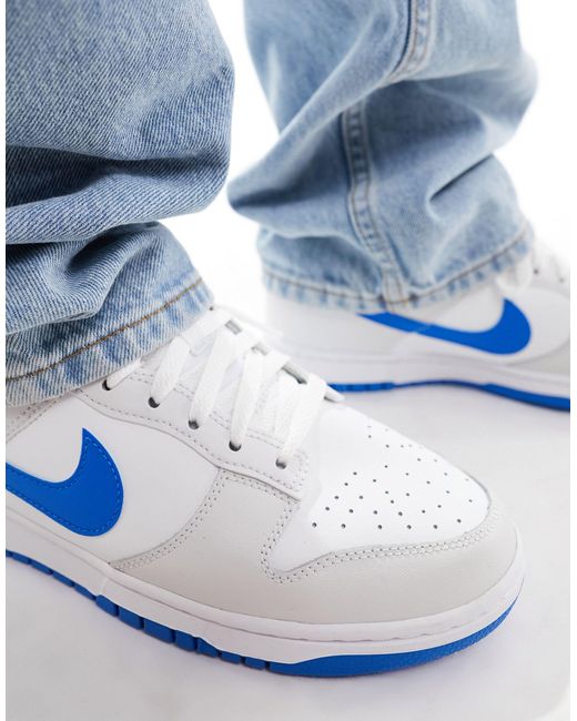 Dunk low retro - sneakers sporco e blu di Nike in Blue da Uomo
