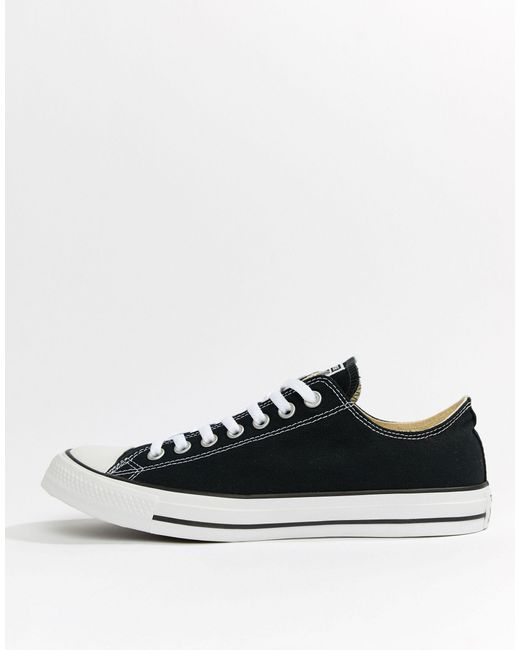 Converse Canvas All Star Ox Plimsolls in Black for Men - Save 56% - Lyst
