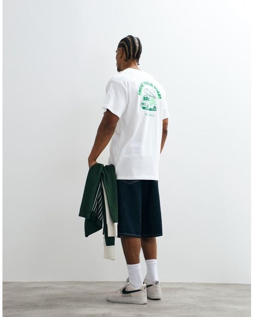 Nike Green Ice Cream Van Graphic Back Print T-Shirt for men
