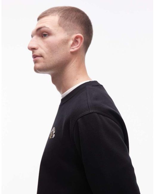 Dickies Black Fort Lewis Graphic Backprint Sweatshirt for men