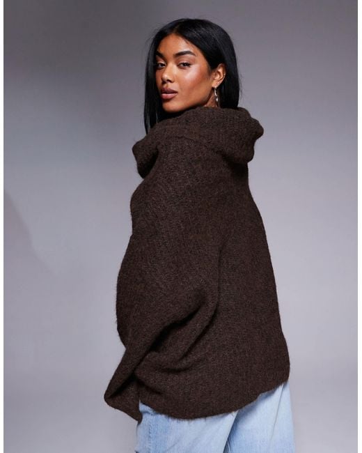 NA-KD Brown – oversize-pullover