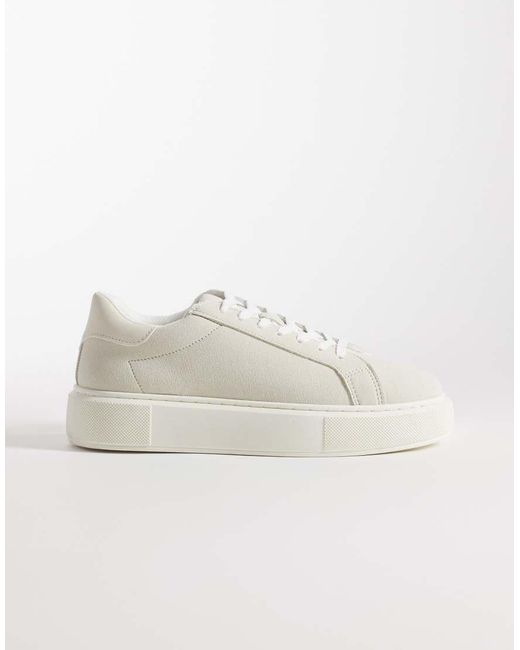 Jack & Jones Natural Faux Suede Trainer for men