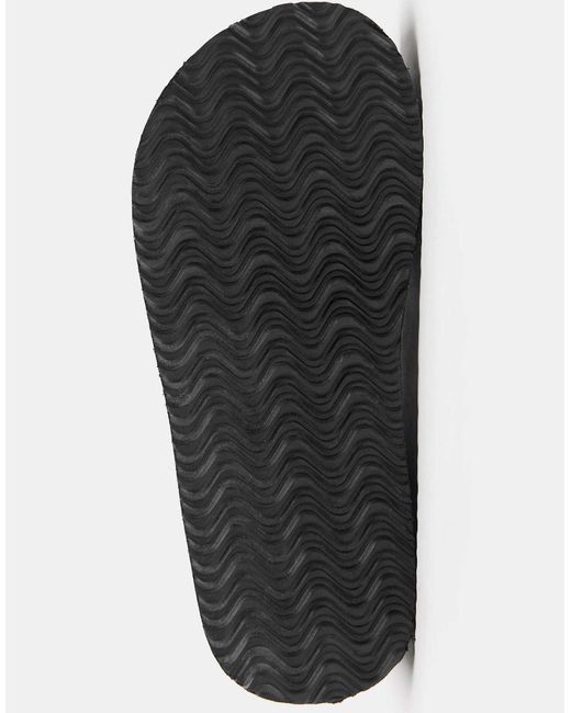 Pull&Bear Black – stehensteg-sandalen