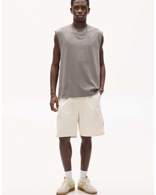 Bermuda Stile Cargo di Pull&Bear in Natural da Uomo