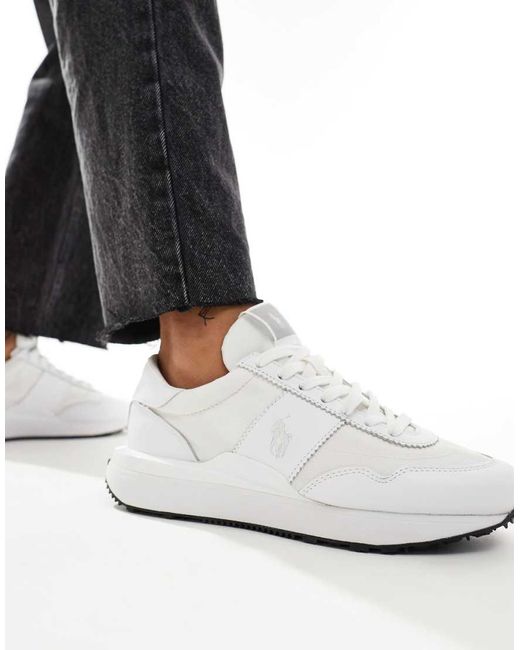 Zapatillas De Deporte Blancas Con Logo Train '89 De Polo Ralph Lauren de color White