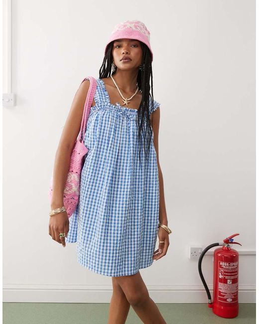 Collusion White Mini Swing Dress