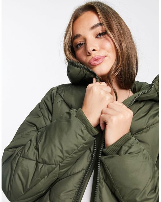 New look clearance green puffer jacket