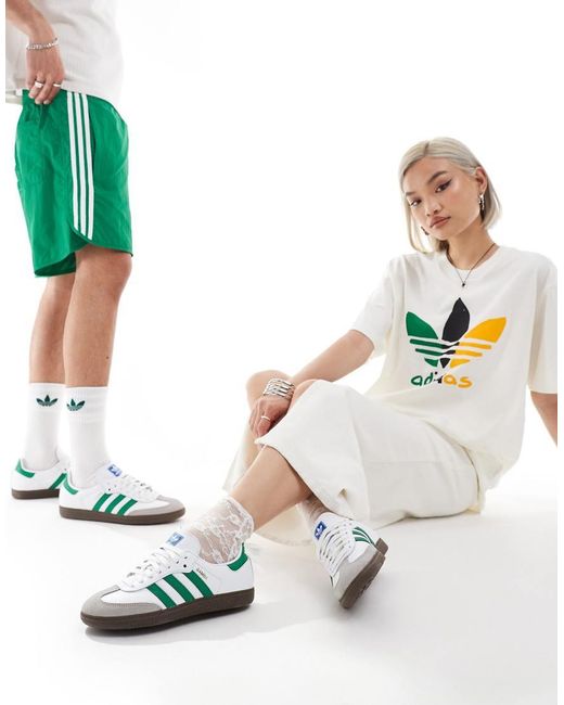 Adidas Originals White Samba Og Sneakers